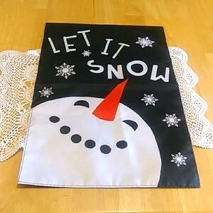 Holiday Home Decor, Christmas Snowman Garden Flag, new item
